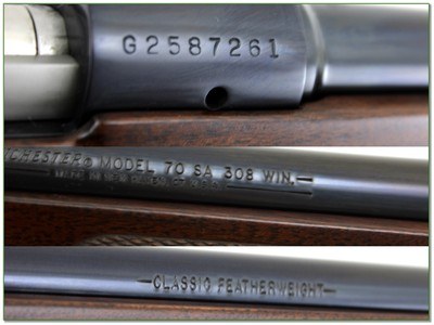 Winchester Model 70 SA 308 Win Classic Featherweight 22” Excellent - Image 4 of 4