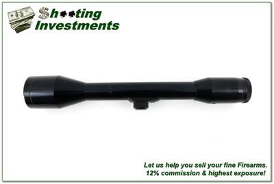 Vintage Nickel Supra 6x43mm L52 E/D German Gloss Rifle Scope w Covers and Fine Reticle - Image 4 of 4