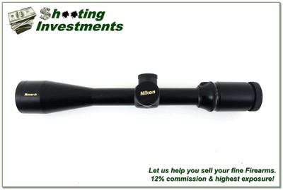 Nikon Monarch 4-16x42mm Matte Rifle Scope w AO and Mil Dot Reticle Excellent - Image 1 of 4