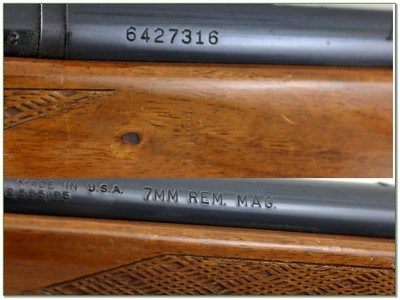 Remington Model 700 ADL 7mm Rem Mag 24” w Rings 1971 - Image 4 of 4