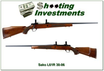 Sako Model L61R Finnbear 30-06 24” Rifle w Rings Excellent - Image 1 of 4