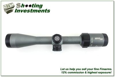Sig Sauer Whiskey 3 4-12x40mm Graphite Rifle Scope w Illuminated Quadplex Reticle - Image 3 of 5
