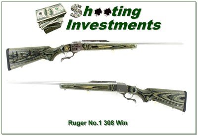 Ruger No. 1 308 Win MWTF 1 of 1 Stainless Laminate Mississippi 26” 2006 Like New - Image 1 of 4