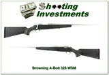 Browning A Bolt II 325 WSM Stainless Stalker 23” Rifle Near New - Image 1 of 4