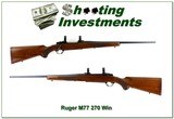 Ruger M77 270 Win Red Pad 22” Rifle w Rings 1979 - Image 1 of 4