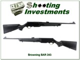 Browning BAR Mark II Stalker 243 Win 20” Excellent Rare Rifle - Image 1 of 4