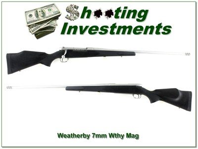 Weatherby Mark V Stainless 7mm Wby Mag 28” w Accubrake Excellent - Image 1 of 4