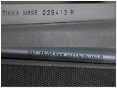 Tikka M695 25-06 Synthetic 22” Rifle w 30mm Rings - Image 4 of 4