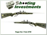 Ruger No. 1 7mm STW Stainless Laminate 26” Rifle 2001 w Rings Excellent - Image 1 of 4