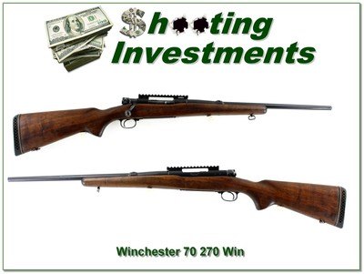 Winchester Model 70 Pre 64 270 Win 21” Rifle 1950 Made - Image 1 of 4
