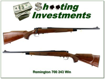 Remington Model 700 Custom Deluxe BDL 243 Win 22” Rifle 1988 - Image 1 of 4