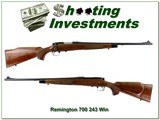 Remington Model 700 Custom Deluxe BDL 243 Win 22” Rifle 1988 - Image 1 of 4