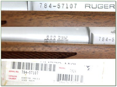 Ruger M77 Mark II 222 Rem Stainless Carpenter Technology Corp 1 of 2440 NIB - Image 4 of 4