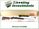 Winchester Model 70 Coyote 25 WSSM Laminate Stainless LNIB w Extras and Scope - Image 1 of 4
