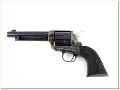 Colt Single Action Army SAA 357 Mag Case Color w Leather Holster Belt Excellent - Image 2 of 4