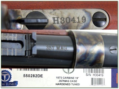Taylor Tuned Model 1873 Carbine 357 Mag Case Color 19” Rifle NNIB - Image 4 of 4