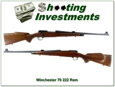 Winchester Model 70 222 Rem Black Tip 22” Rifle 1973 Excellent - Image 1 of 4