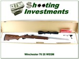 Winchester Model 70 Coyote 25 WSSM Laminate Stainless LNIB w Extras and Scope - Image 1 of 4