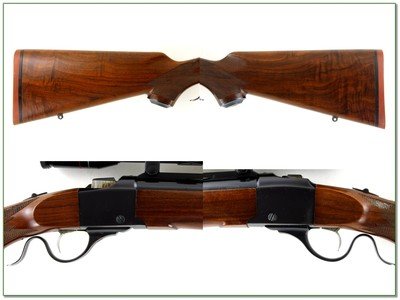 Ruger No. 3 375 H&H 24” Rifle w Rings and Weatherby Scope 1979 Excellent - Image 2 of 4
