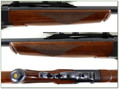 Ruger No. 3 375 H&H 24” Rifle w Rings and Weatherby Scope 1979 Excellent - Image 3 of 4