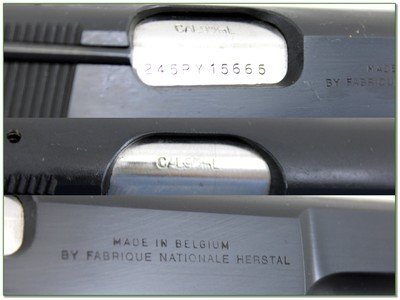 Custom Belgian Novak Browning Hi-Power 9mm 5” Pistol Like New - Image 4 of 4