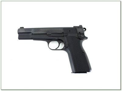 Custom Belgian Novak Browning Hi-Power 9mm 5” Pistol Like New - Image 2 of 4