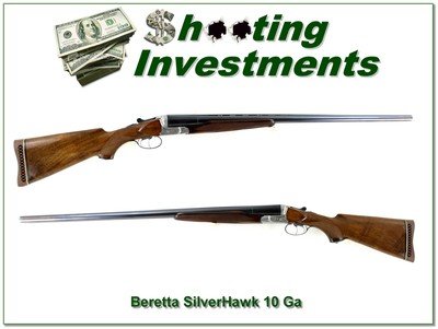 Beretta Silver Hawk 10-gauge Side x Side Shotgun 32” F Excellent - Image 1 of 4
