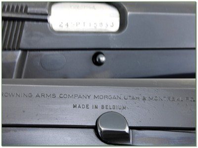 Custom Belgian Heinie Browning Hi-Power 9mm 5” Pistol Like New - Image 3 of 3