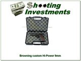 Custom Belgian Heinie Browning Hi-Power 9mm 5” Pistol Like New - Image 1 of 3