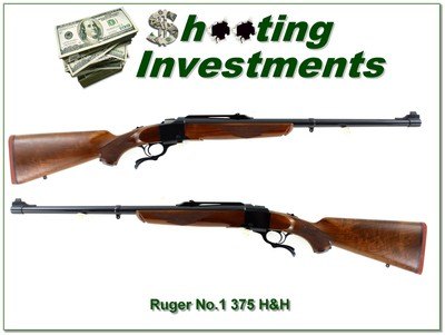 Ruger No. 1 Tropical 375 H&H Red Pad 24” Rifle 1980 Near New - Image 1 of 4