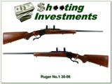 Ruger No. 1 B Standard 30-06 Red Pad 26” Rifle w Rings 1980 - Image 1 of 4