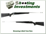 Browning A Bolt II 7mm Rem Mag Stainless Stalker 26” w BOSS Excellent - Image 1 of 4