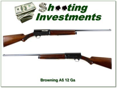 Browning A5 12 Ga Belgium Shotgun 30” F 1953 Excellent - Image 1 of 4