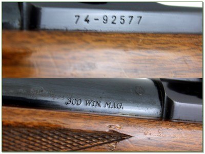 Ruger Model M77 300 Win Mag Red Pad 24” w Rings 1980 - Image 4 of 4