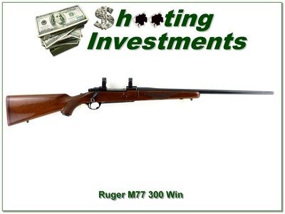 Ruger Model M77 300 Win Mag Red Pad 24” w Rings 1980 - Image 1 of 4