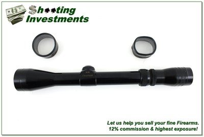Vintage Redfield Widefield 3-9x Gloss Rifle Scope w Duplex Reticle and Covers - Image 1 of 4