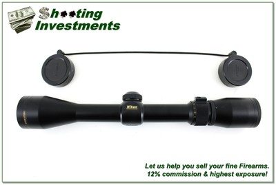 Nikon Buckmaster 3-9x40mm Matte Rifle Scope w Duplex Reticle and Covers Excellent - Image 1 of 4