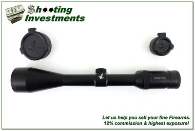 Swarovski Habicht 4-12x50mm A Matte Rifle Scope w Duplex Reticle and Covers Excellent - Image 1 of 4