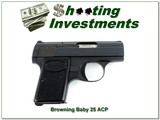 Browning Baby 25 Auto Belgium 25 ACP Blued Pistol 1968 - Image 1 of 4