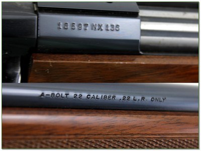 Browning A Bolt 22 22 LR 22” Rifle Excellent Rare - Image 4 of 4