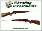 Browning A Bolt 22 22 LR 22” Rifle Excellent Rare - Image 1 of 4