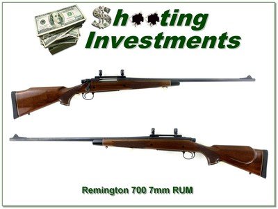 Remington 700 BDL 7mm RUM Enhanced Engraved 26” Rifle w Rings Excellent - Image 1 of 4