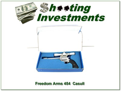 Freedom Arms Model 83 454 Casull Field Grade 7.5” Revolver w Box and Leupold 4x - Image 1 of 4