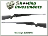 Browning A Bolt II Stalker 270 Win 26” Rifle w BOSS Excellent - Image 1 of 4