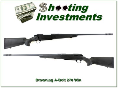 Browning A Bolt II Stalker 270 Win 26” Rifle w BOSS Excellent - Image 1 of 4