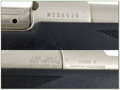Weatherby Mark V Alaskan 300 Wby Mag Nickel Plated All Weather 24” Rifle - Image 4 of 4