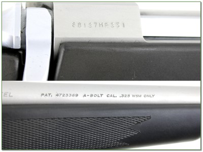 Browning A Bolt II Stainless Stalker 325 WSM 23” Rifle Near New - Image 4 of 4