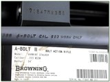 Browning A Bolt II Varmint Stalker 223 WSSM 24” HB NIB Appear Unfired - Image 4 of 4