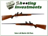 Sako Riihimaki 222 Rem 25” HB Rifle Made for Marlin w Rings - Image 1 of 4