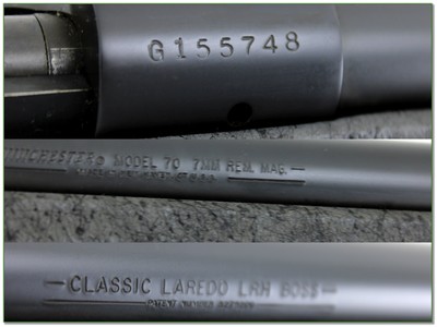 Winchester Model 70 7mm Rem Classic Laredo LRH BOSS 26” HB Excellent - Image 4 of 4